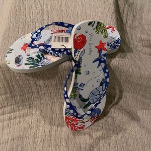 Vera Bradley Anchors Aweigh flip flops